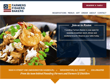 Tablet Screenshot of farmersfishersbakers.com